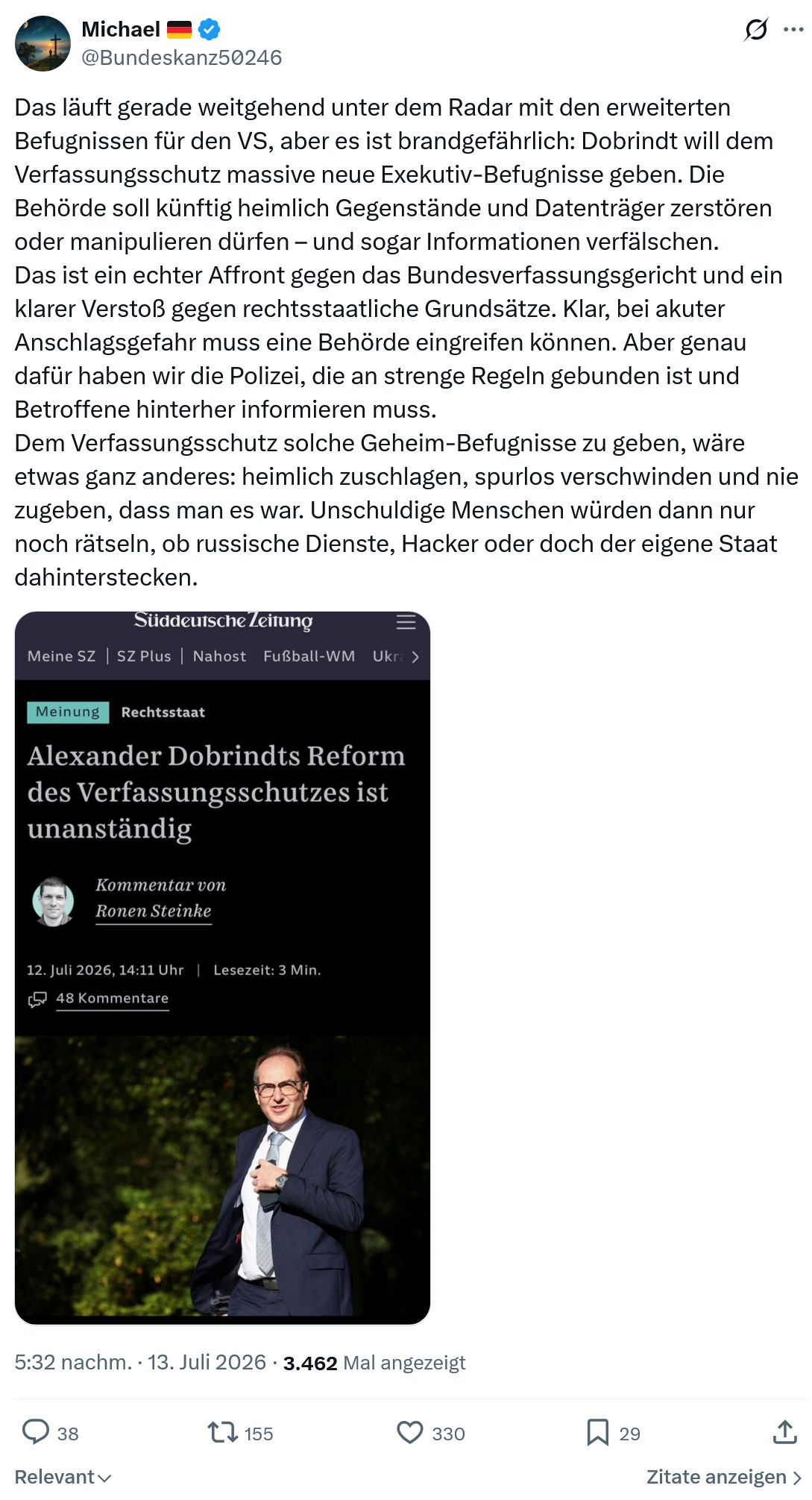Michael: Das läuft gerade weitgehend unter dem Radar...