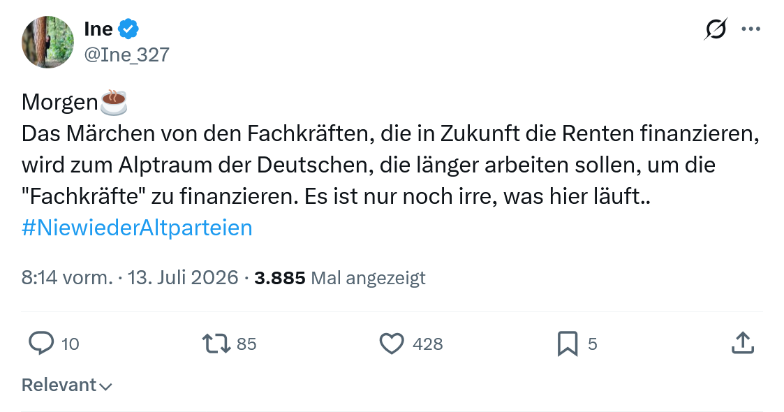 Ine: Das Märchen von den Fachkräften...
