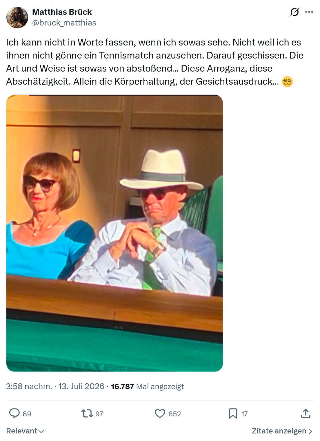 Matthias Brück: Ich kann nicht in Worte fassen...