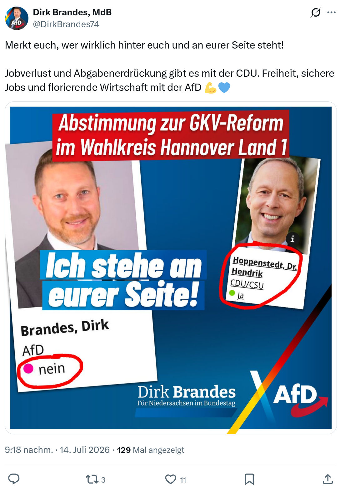Dirk Brandes: Merkt euch, wer wirklich hinter...