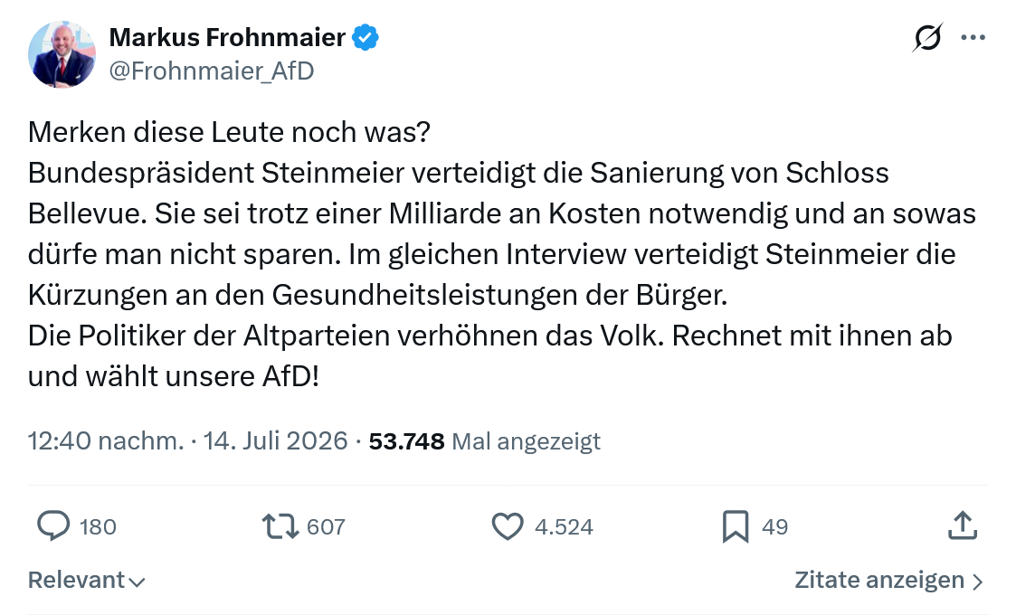 Markus Frohnmaier: Merken diese Leute noch was?...