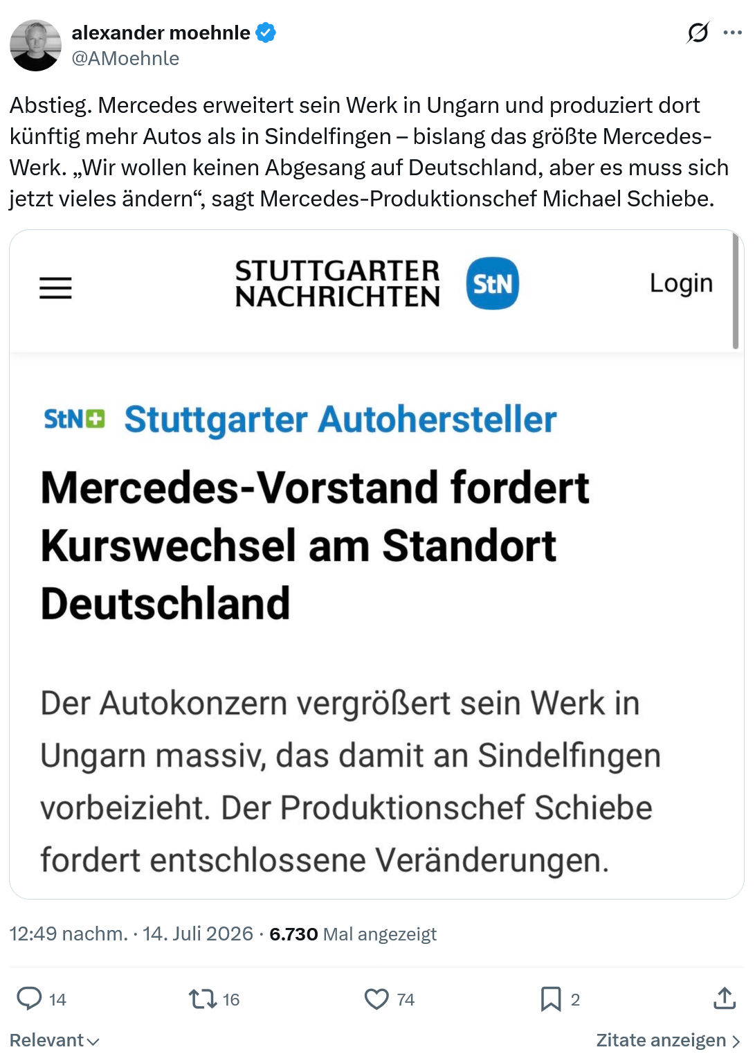 Alexander Moehnle: Abstieg...