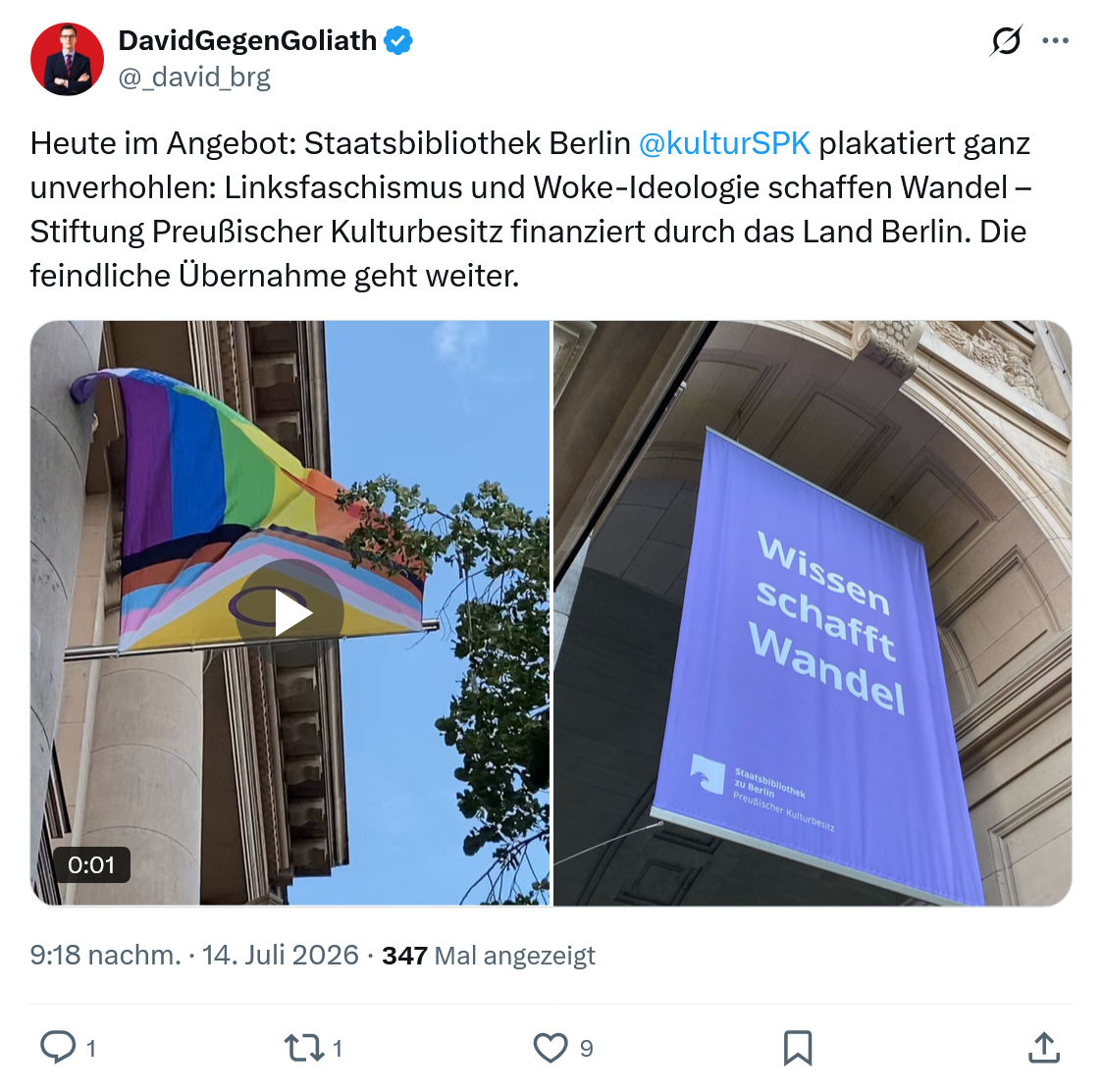 David Gegen Goliath: Heute im Angebot...