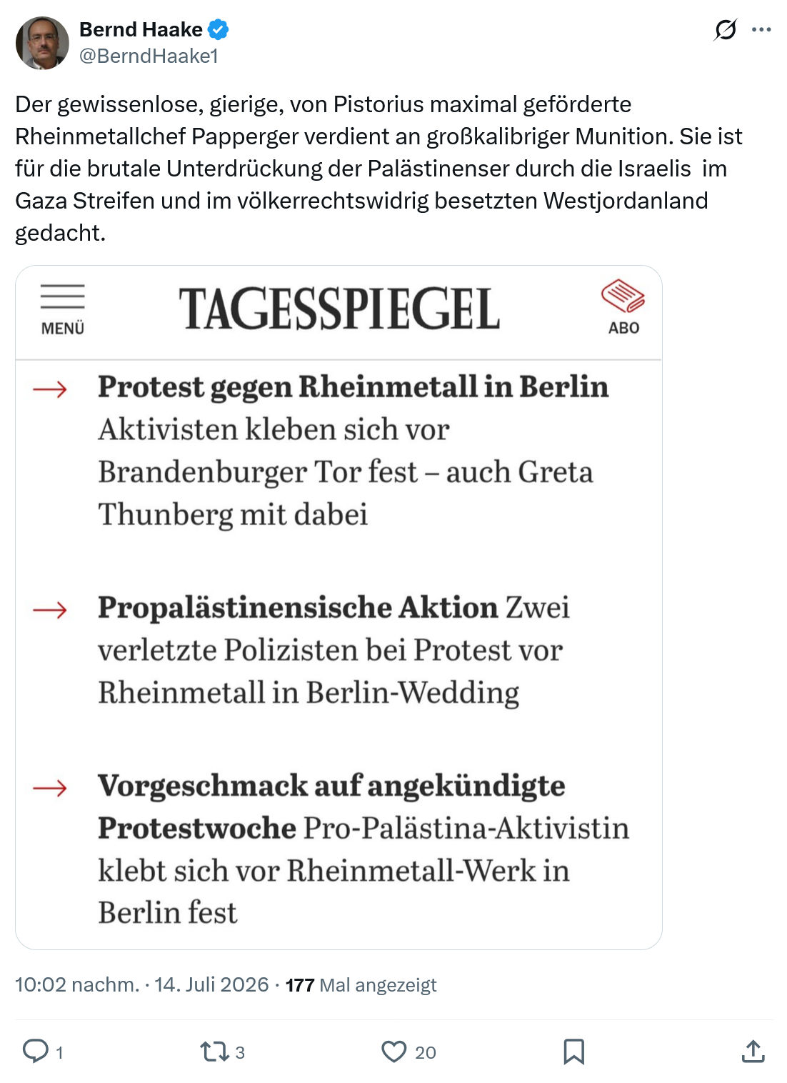 Bernd Haake: Der gewissenlose, gierige...