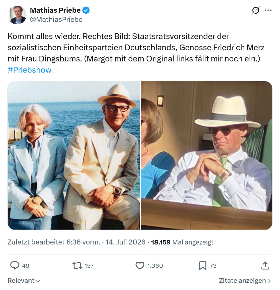 Mathias Priebe: Kommt alles wieder...