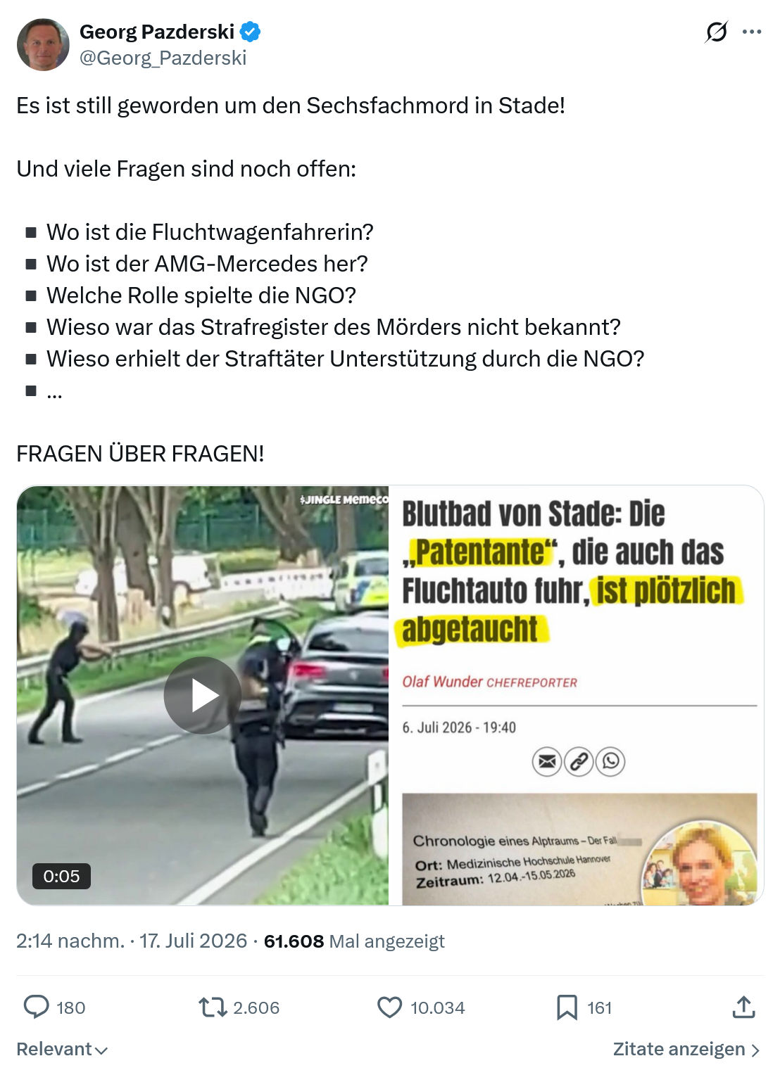 Georg Pazderski: Es ist still geworden um den...