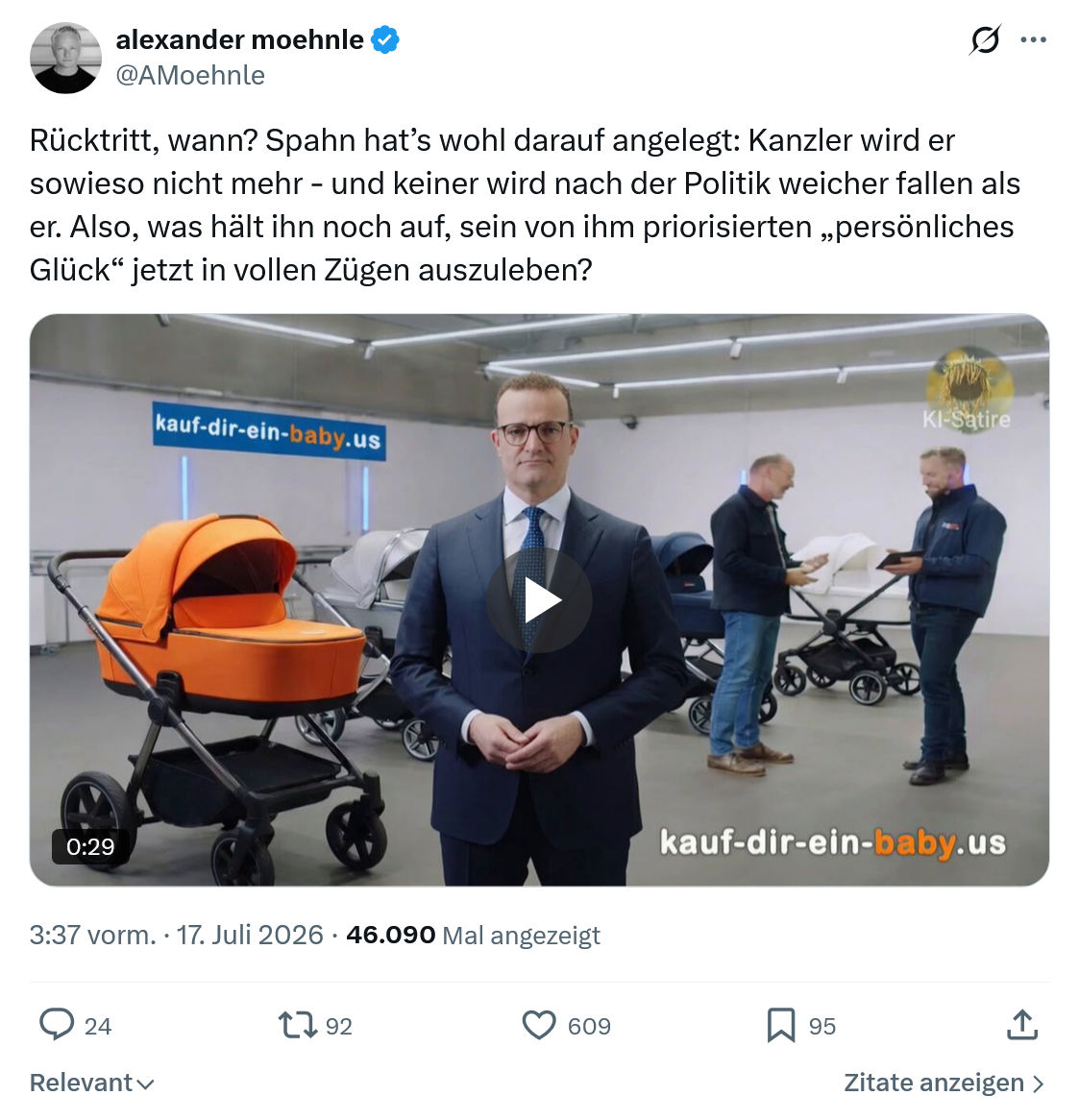 Alexander Moehnle: Rücktritt, wann...