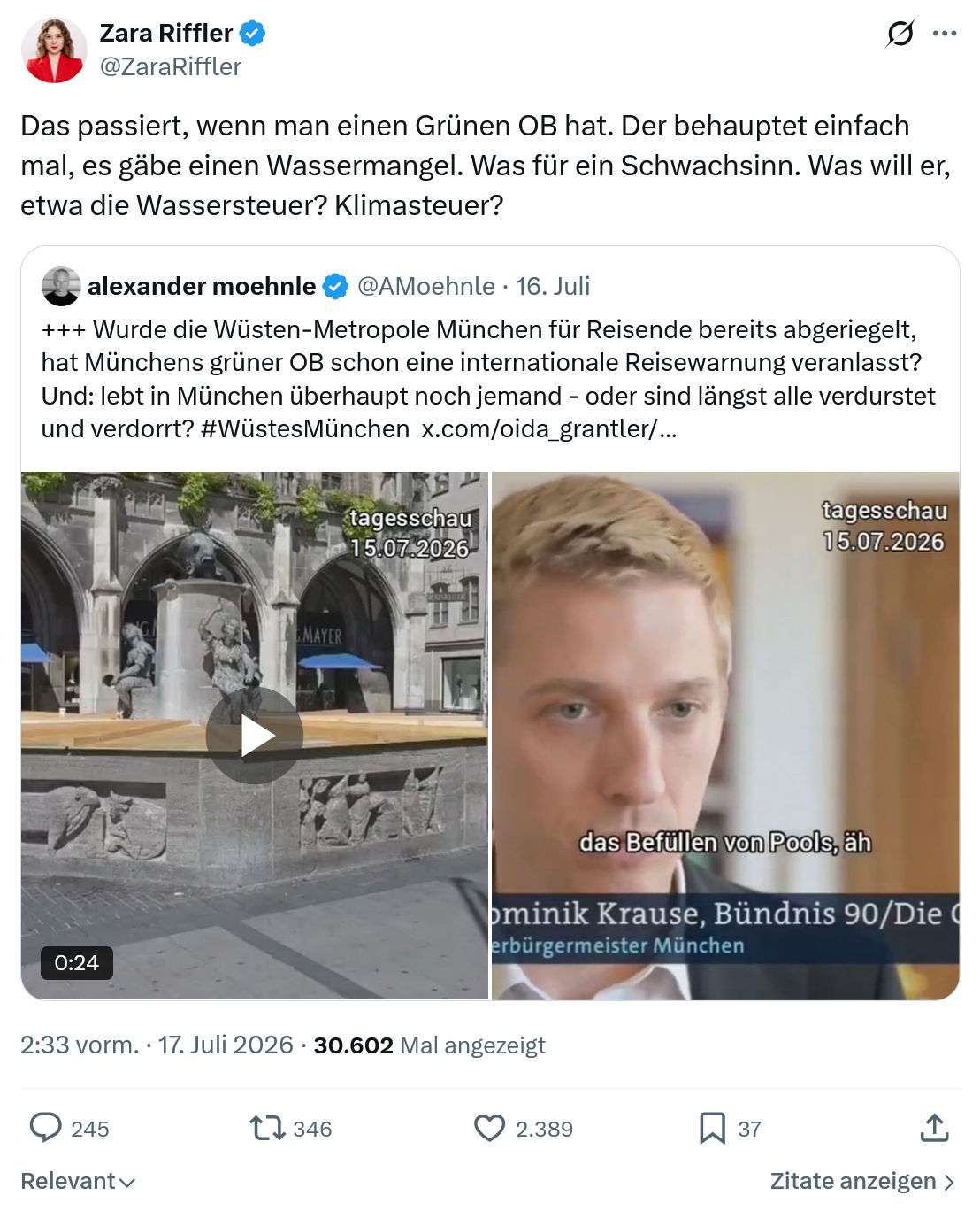 Zara Riffler: Das passiert, wenn man...