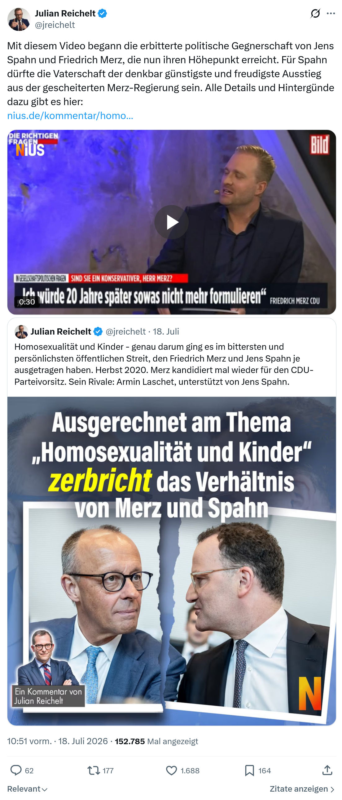 Julian Reichelt: Mit diesem Video begann...