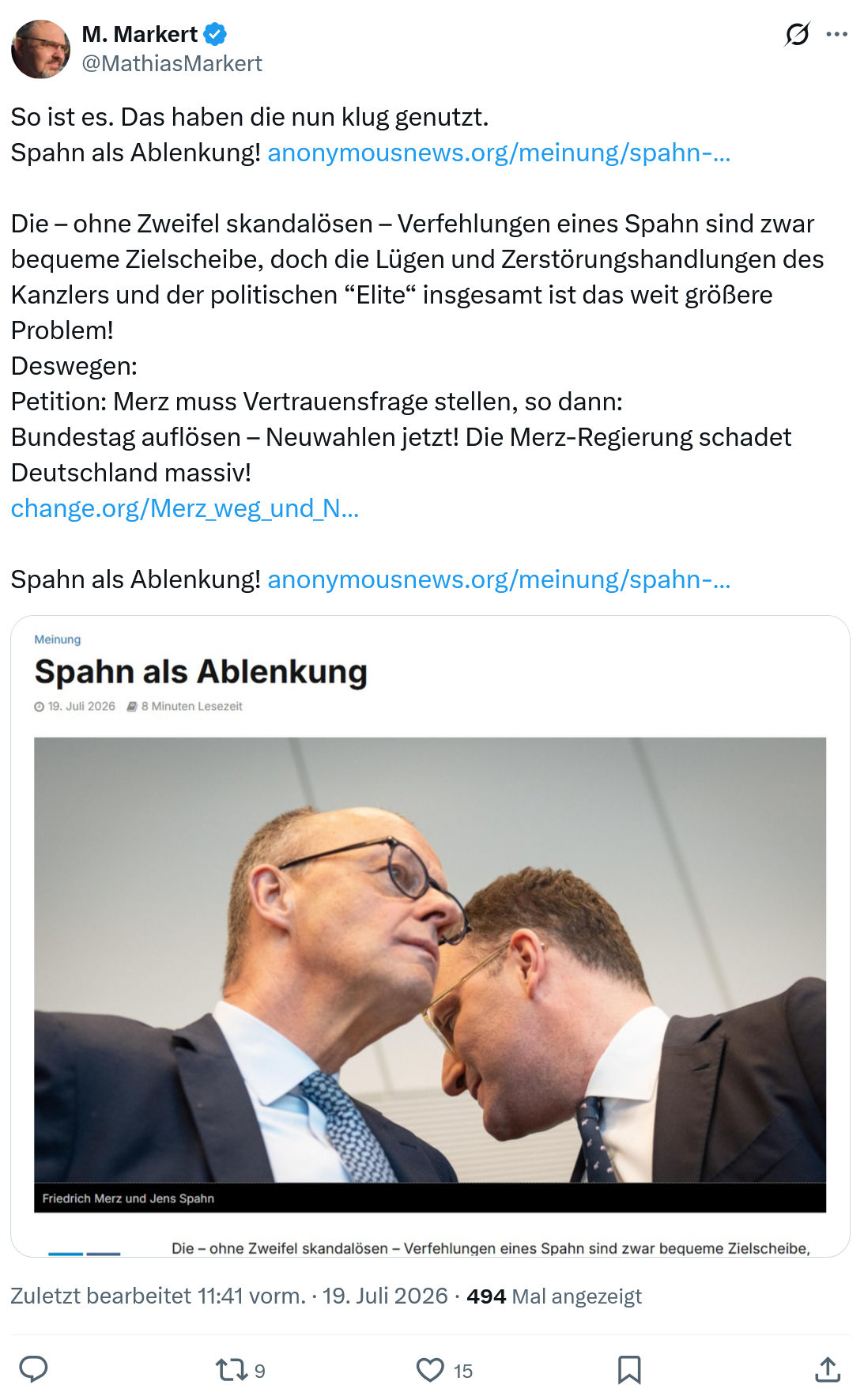 Mathias Markert: So ist es...