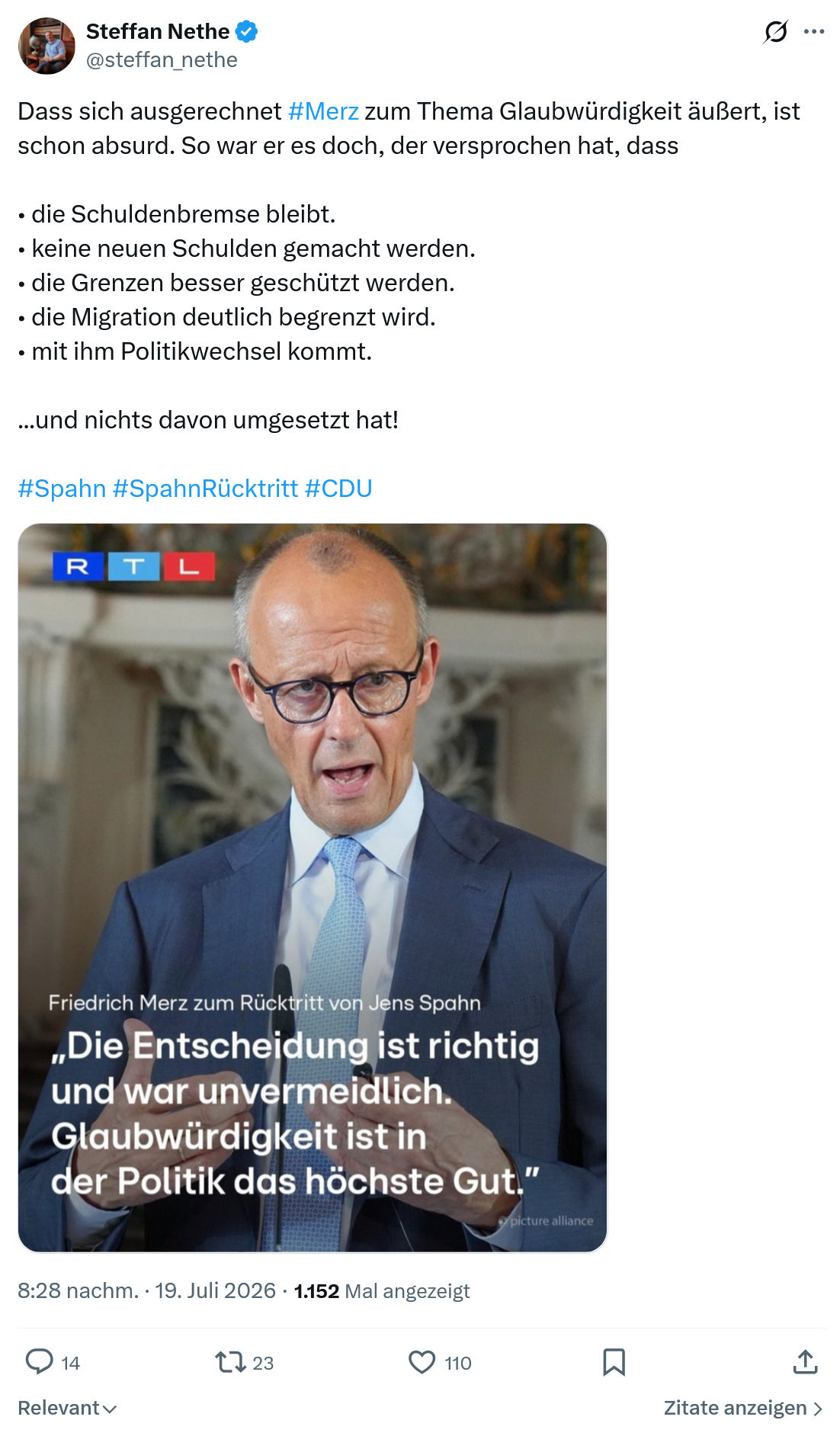 Steffan Nethe: Dass sich ausgerechnet #Merz...