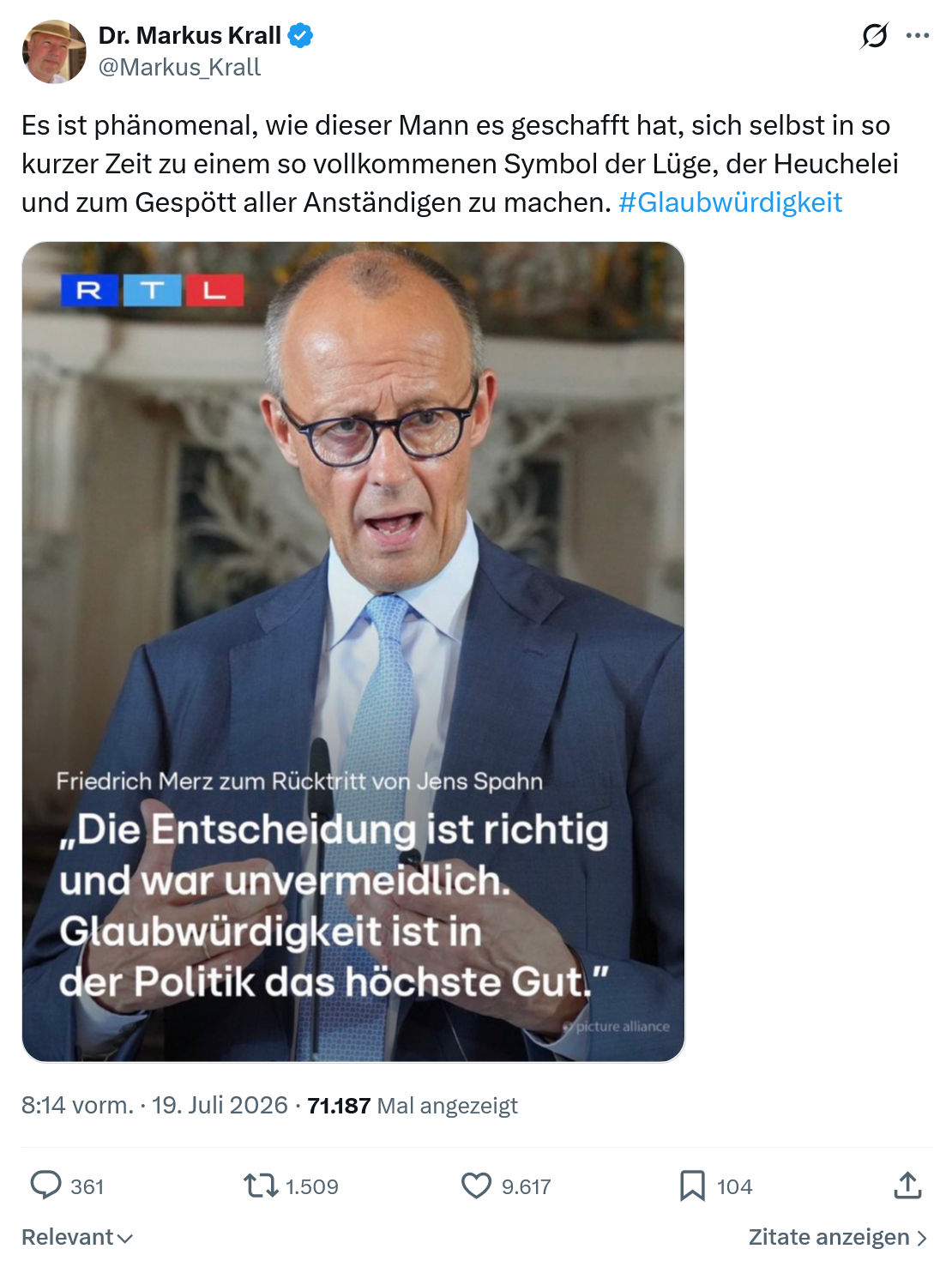 Markus Krall: Es ist phänomenal, wie dieser Mann...