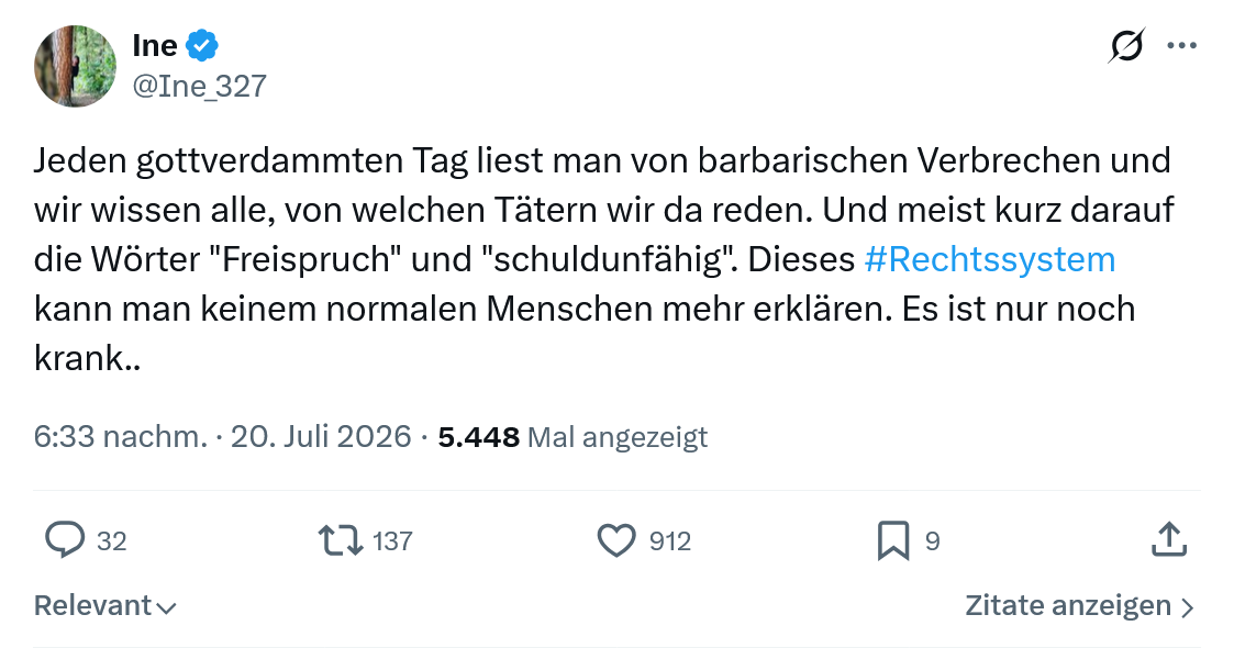Ine: Jeden gottverdammten Tag...