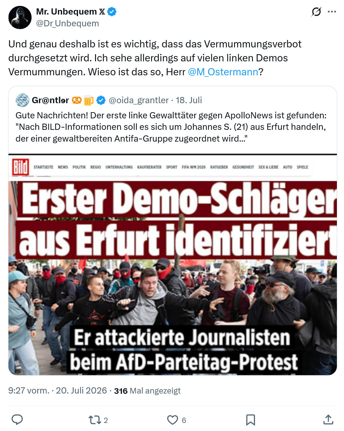 Mr. Unbequem: Und genau deshalb ist es wichtig...