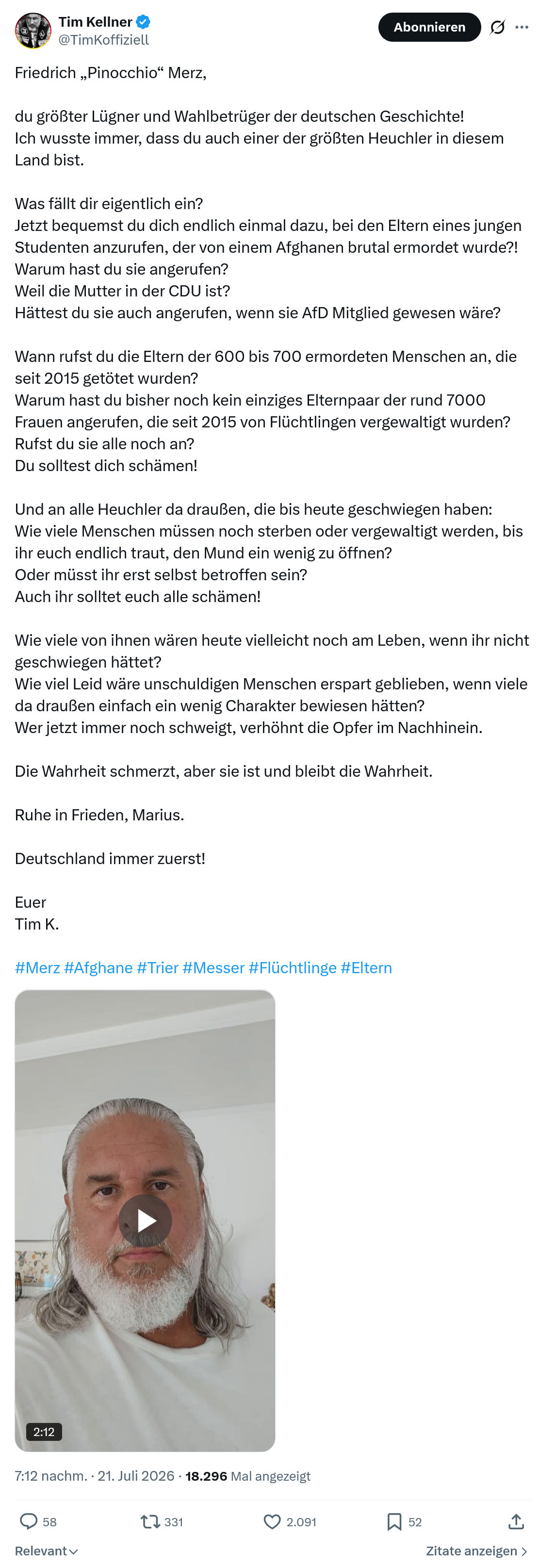 Tim Kellner: Friedrich „Pinocchio“ Merz...