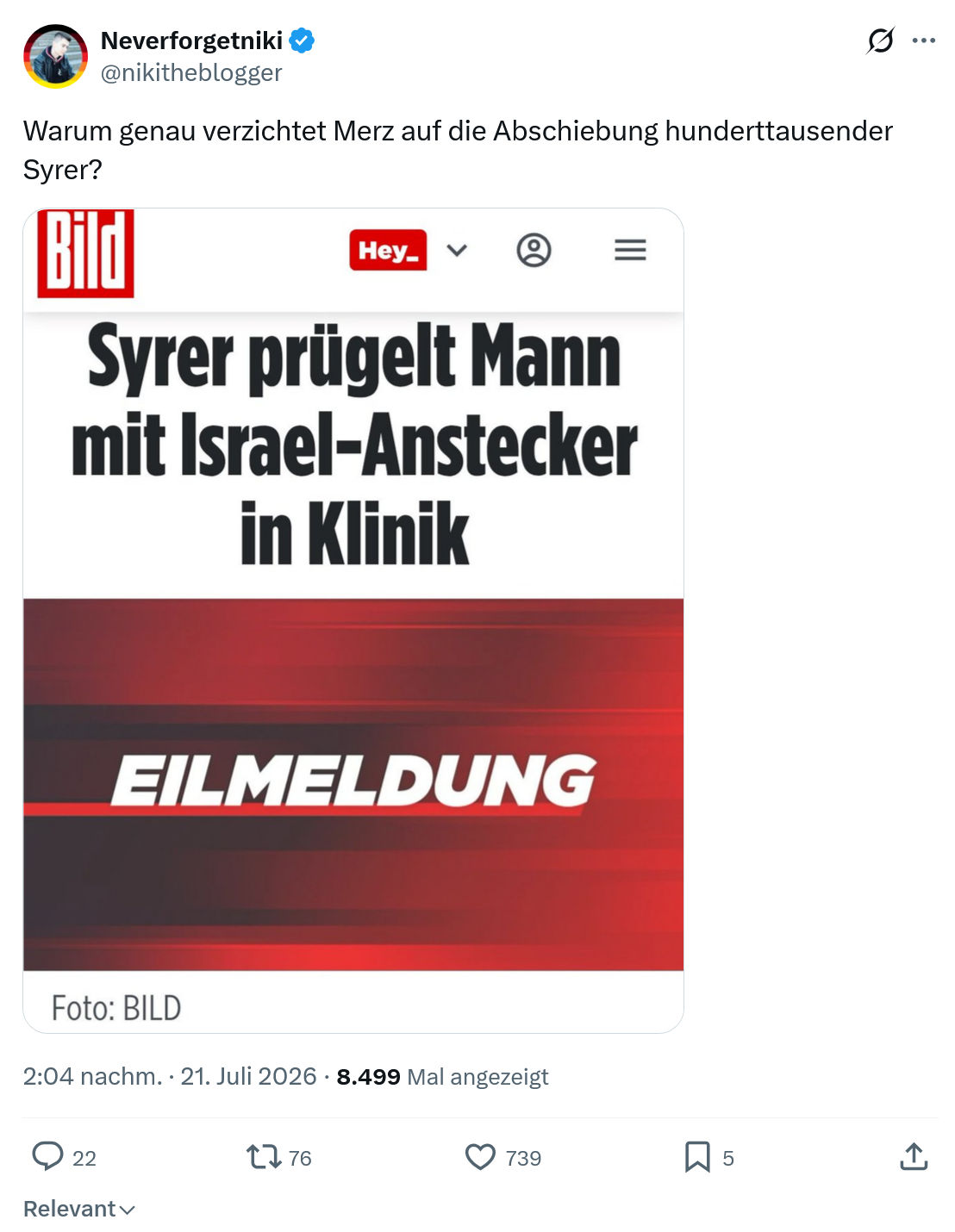 Neverforgetniki: Warum genau verzichtet...