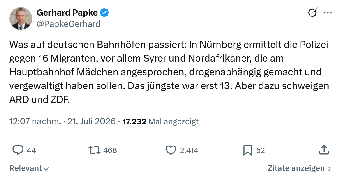 Gerhard Papke: Was auf deutschen Bahnhöfen passiert...