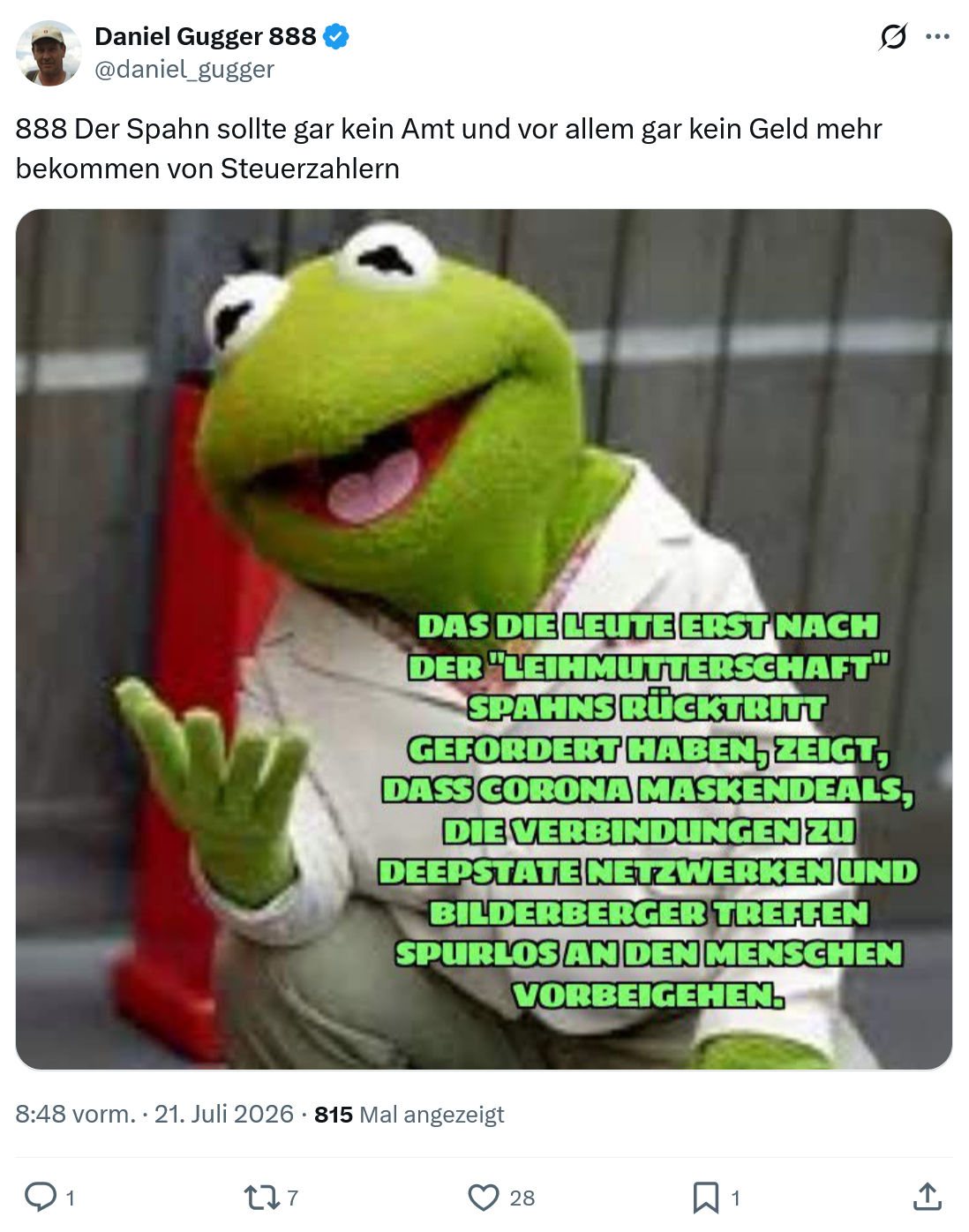 Daniel Gugger: Der Spahn sollte gar kein Amt...