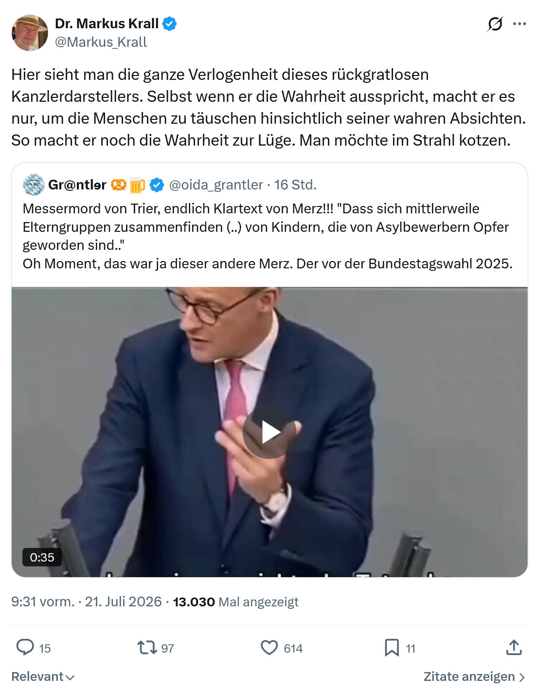 Markus Krall: Hier sieht man die ganze Verlogenheit...
