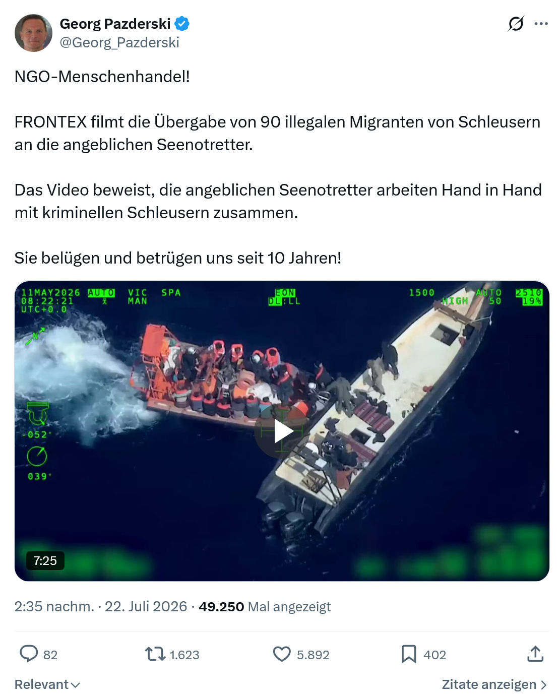 Georg Pazderski: NGO-Menschenhandel...