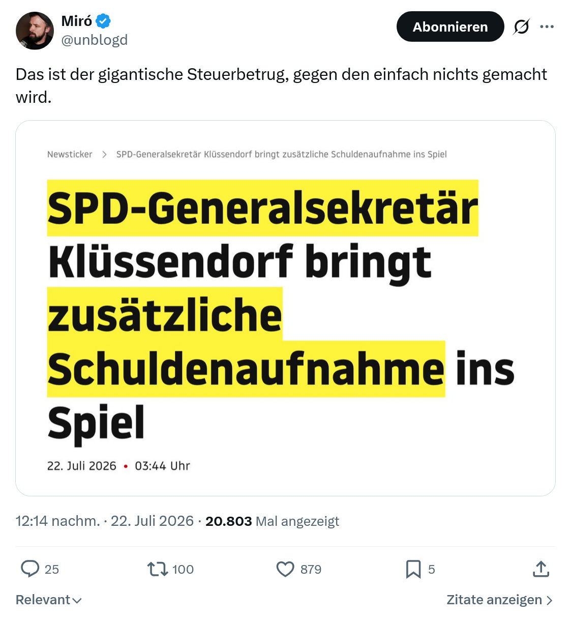 Miro Wolsfeld: Das ist der gigantische Steuerbetrug...