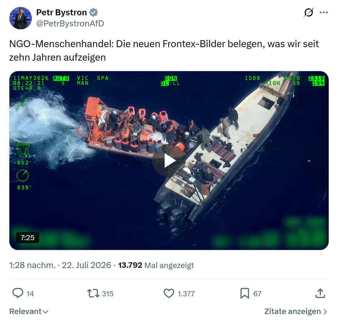Petr Bystron: NGO-Menschenhandel...