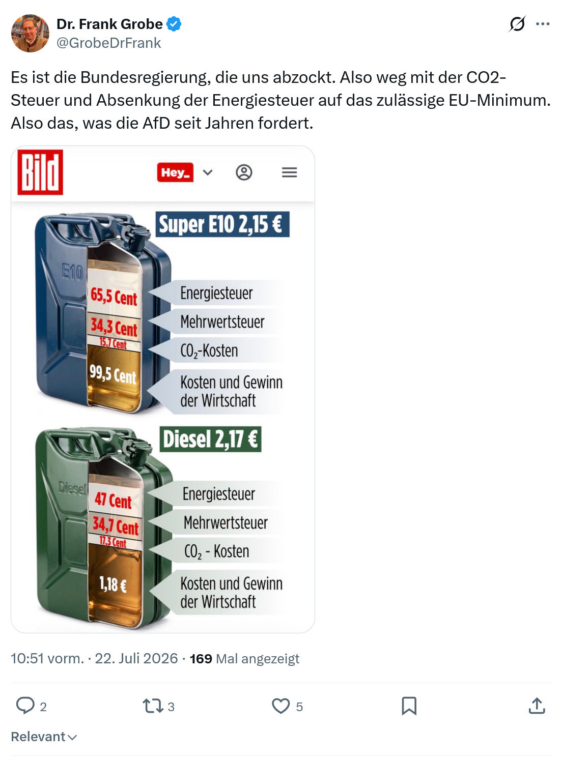 Frank Grobe: Es ist die Bundesregierung...