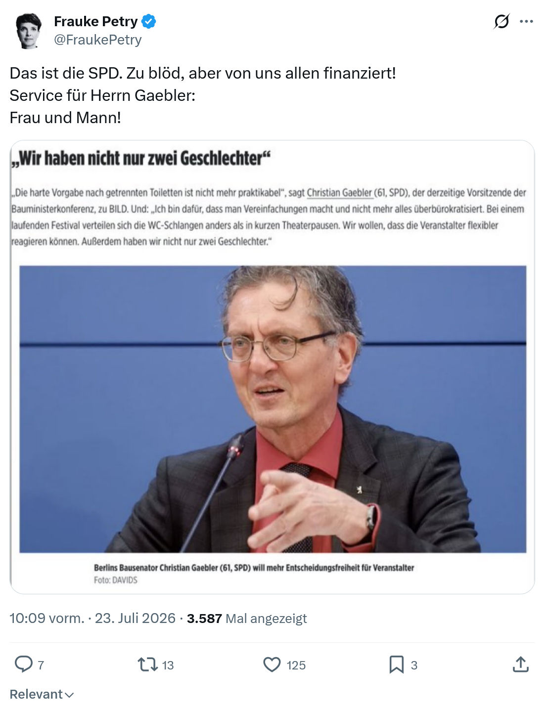 Frauke Petry: Das ist die SPD...