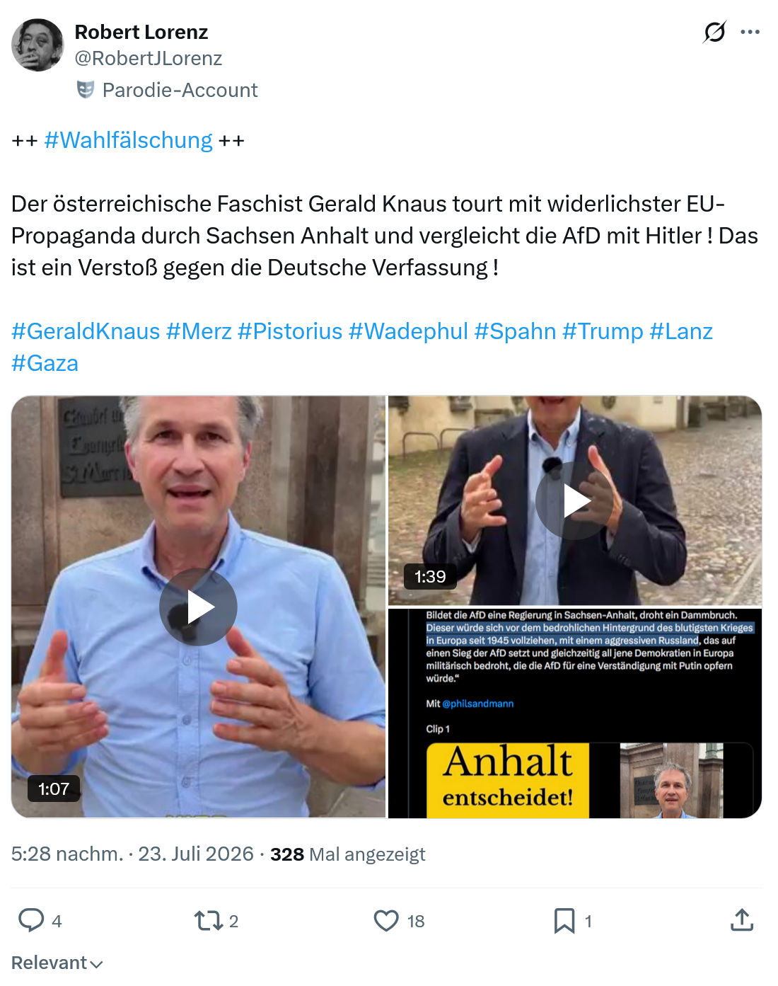 Robert Lorenz: #Wahlfälschung...