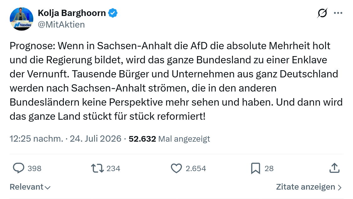 Kolja Barghoorn: Wenn in Sachsen-Anhalt die AfD...
