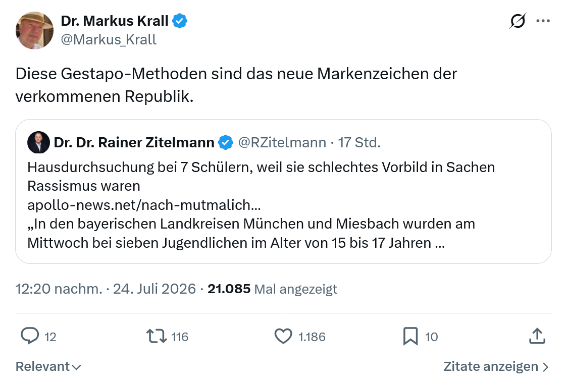 Markus Krall: Diese Gestapo-Methoden...