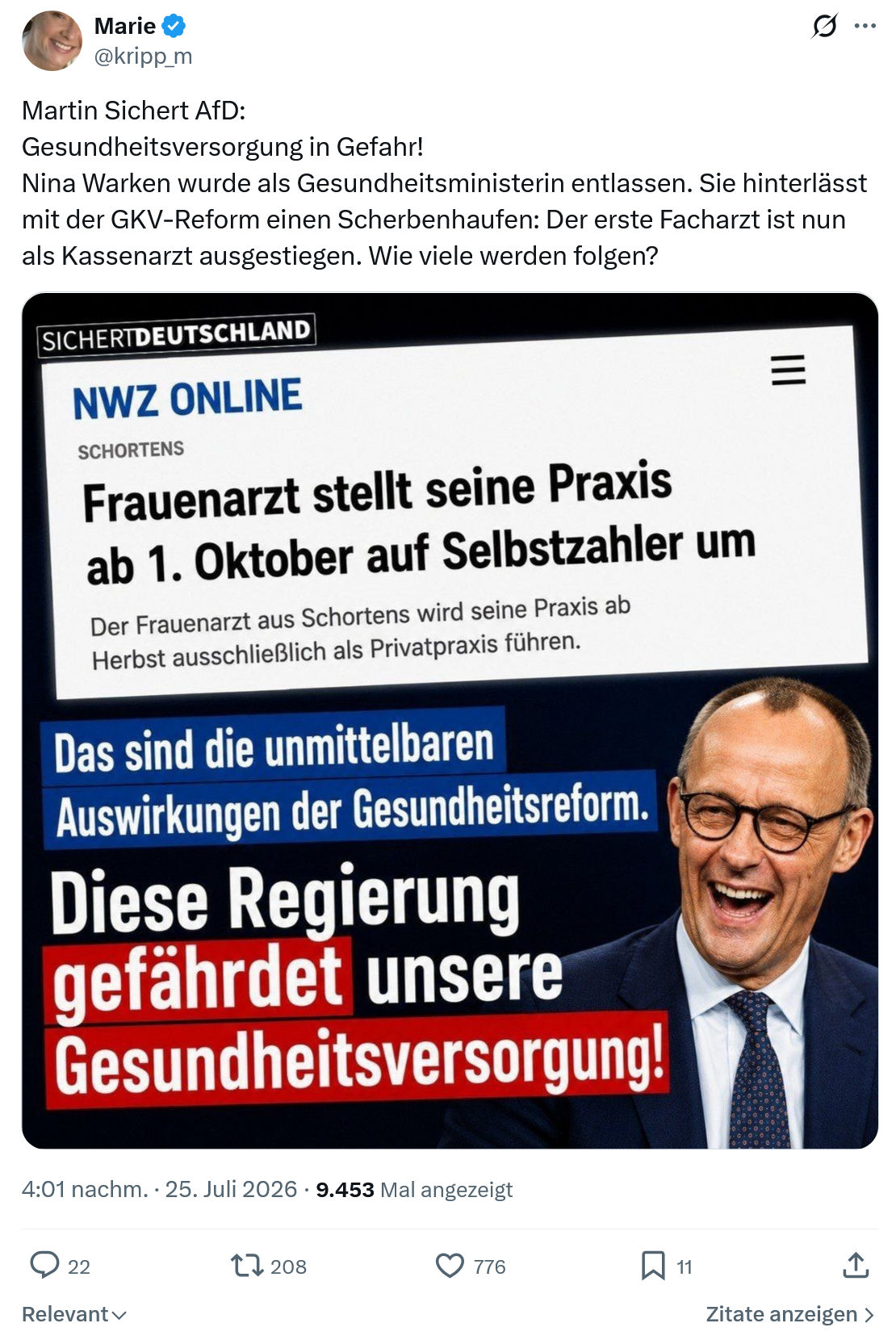 Marie kripp: Martin Sichert AfD...