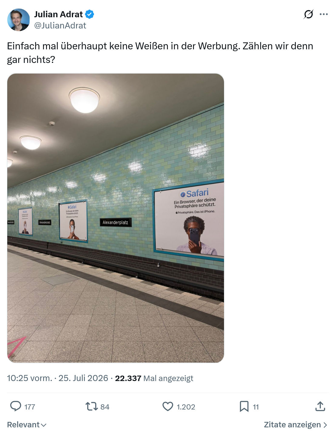 Julian Adrat: Einfach mal überhaupt...