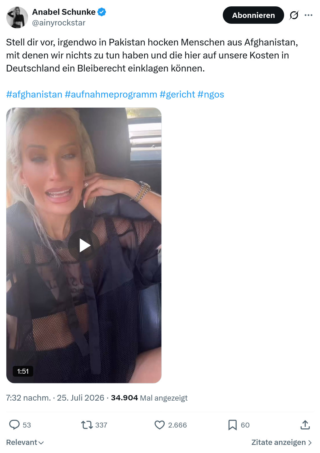 Anabel Schunke: Stell dir vor, irgendwo in Pakistan...