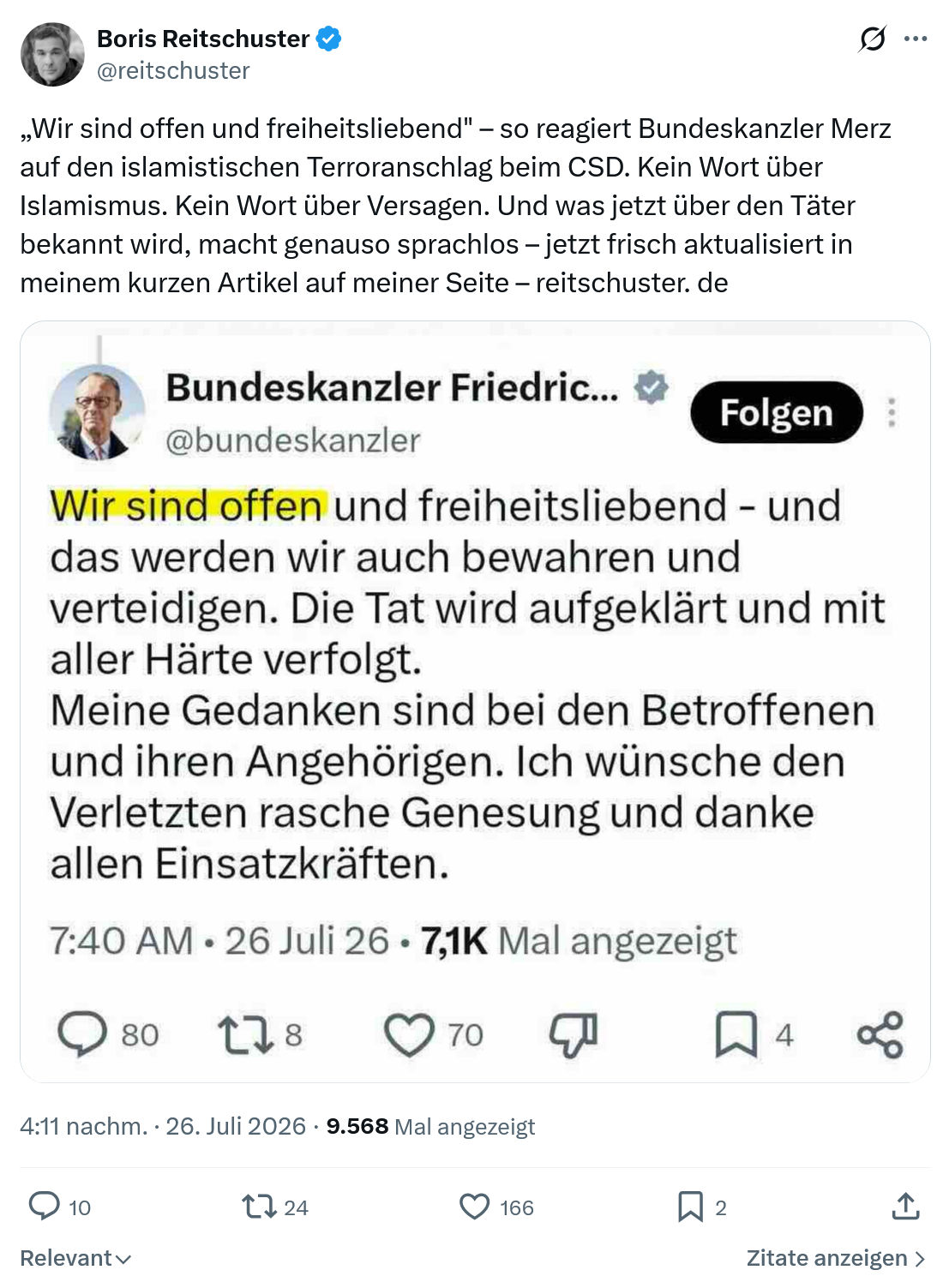 Boris Reitschuster: „Wir sind offen und freiheitsliebend"...