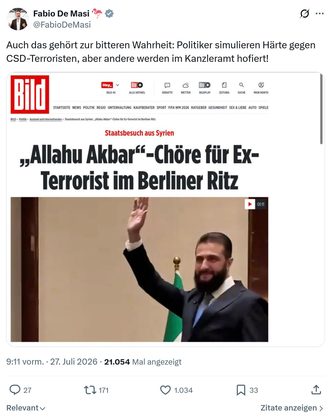 Fabio De Masi: Auch das gehört zur bitteren Wahrheit...