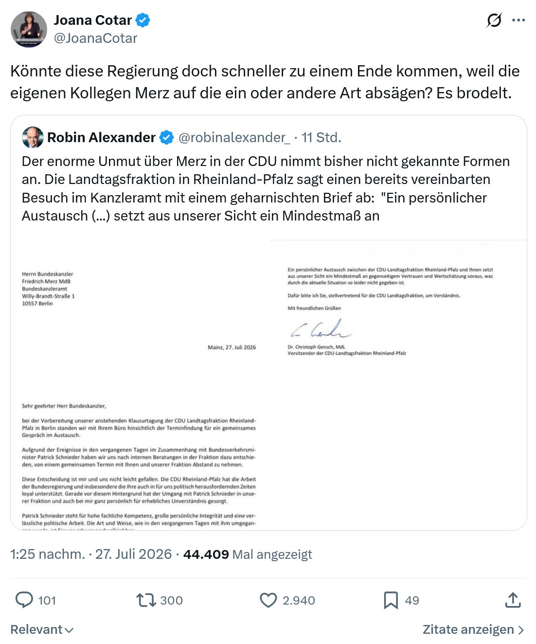Joana Cotar: Könnte diese Regierung doch schneller...
