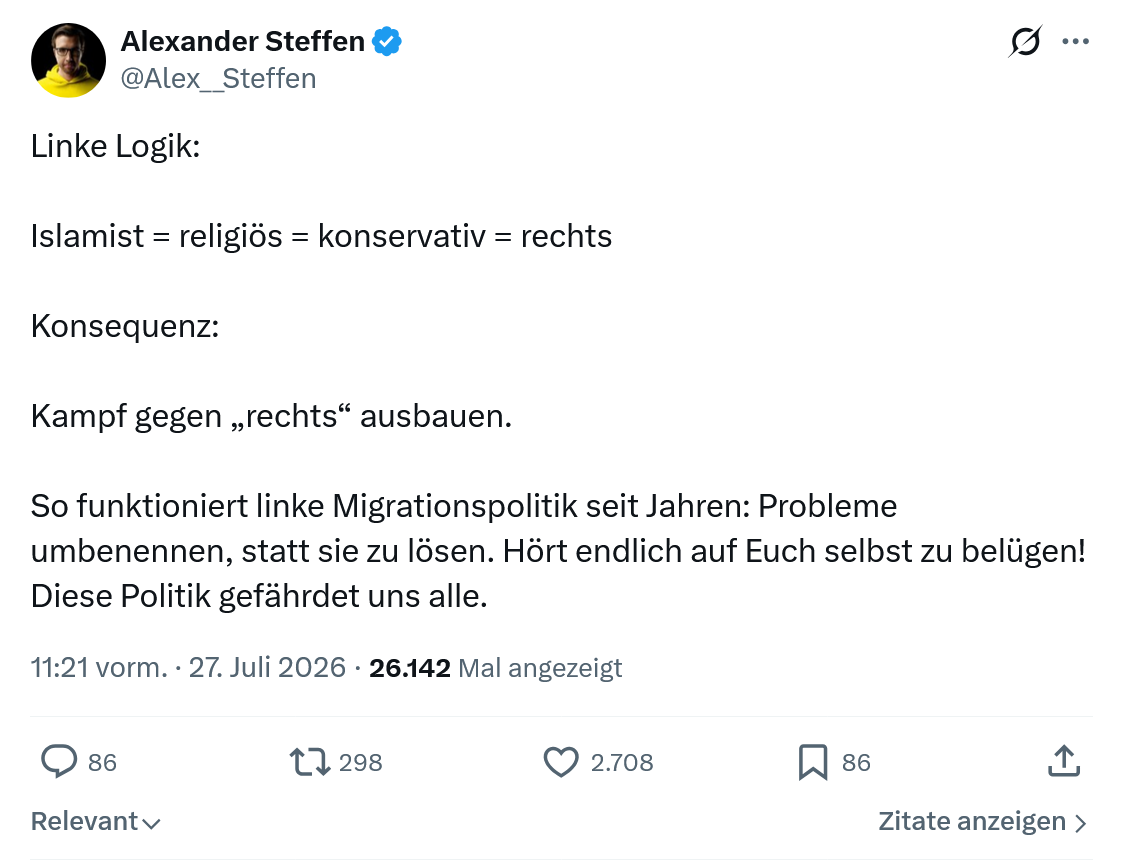 Alexander Steffen: Linke Logik...