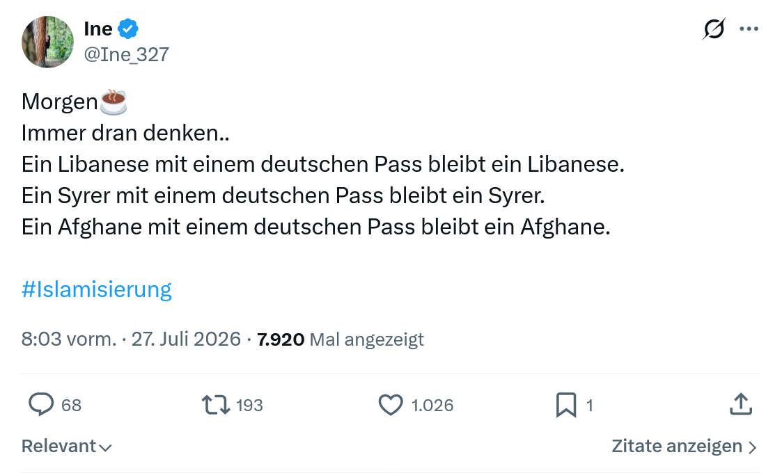 Ine: Immer dran denken...
