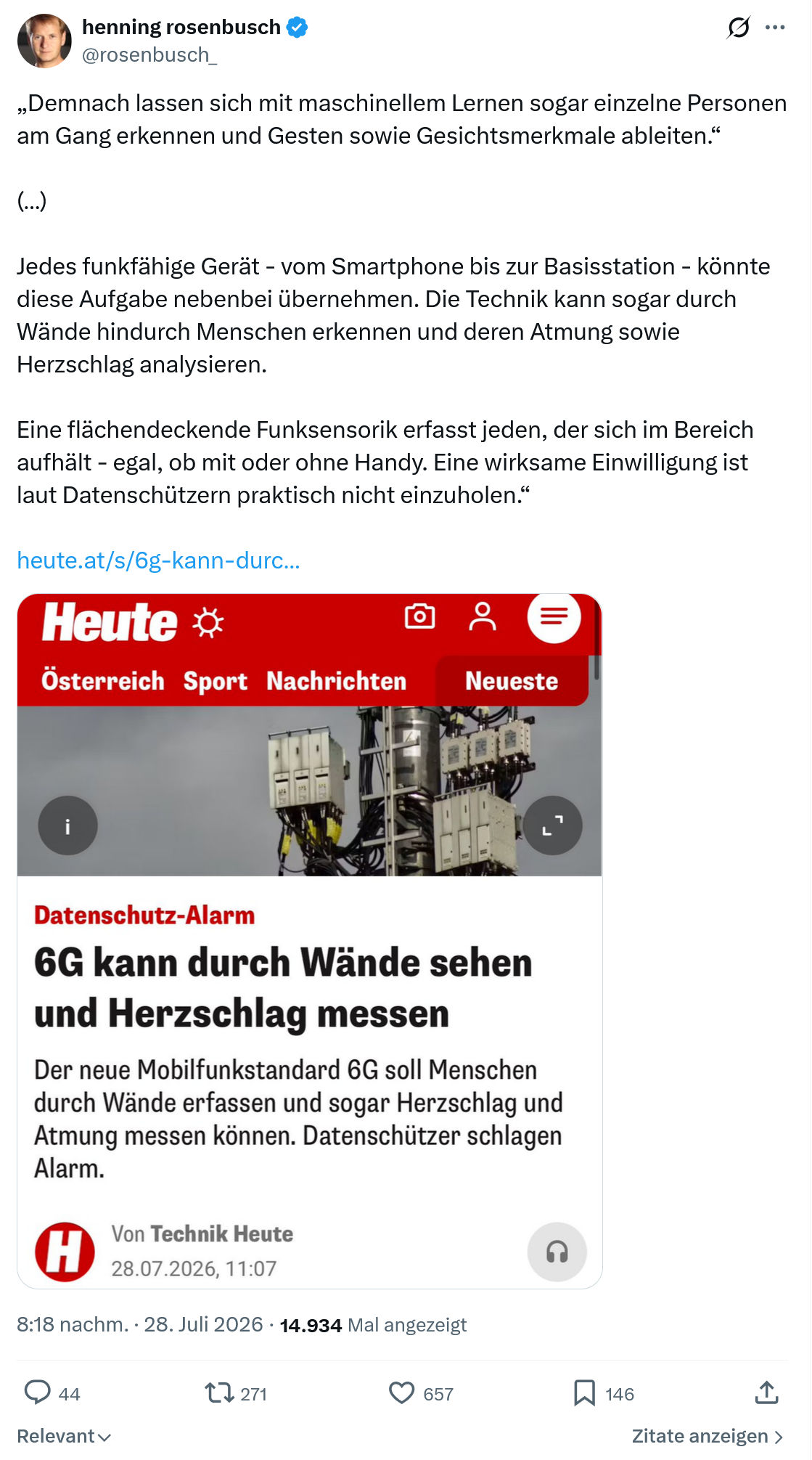 henning rosenbusch: Demnach lassen sich mit maschinellem...