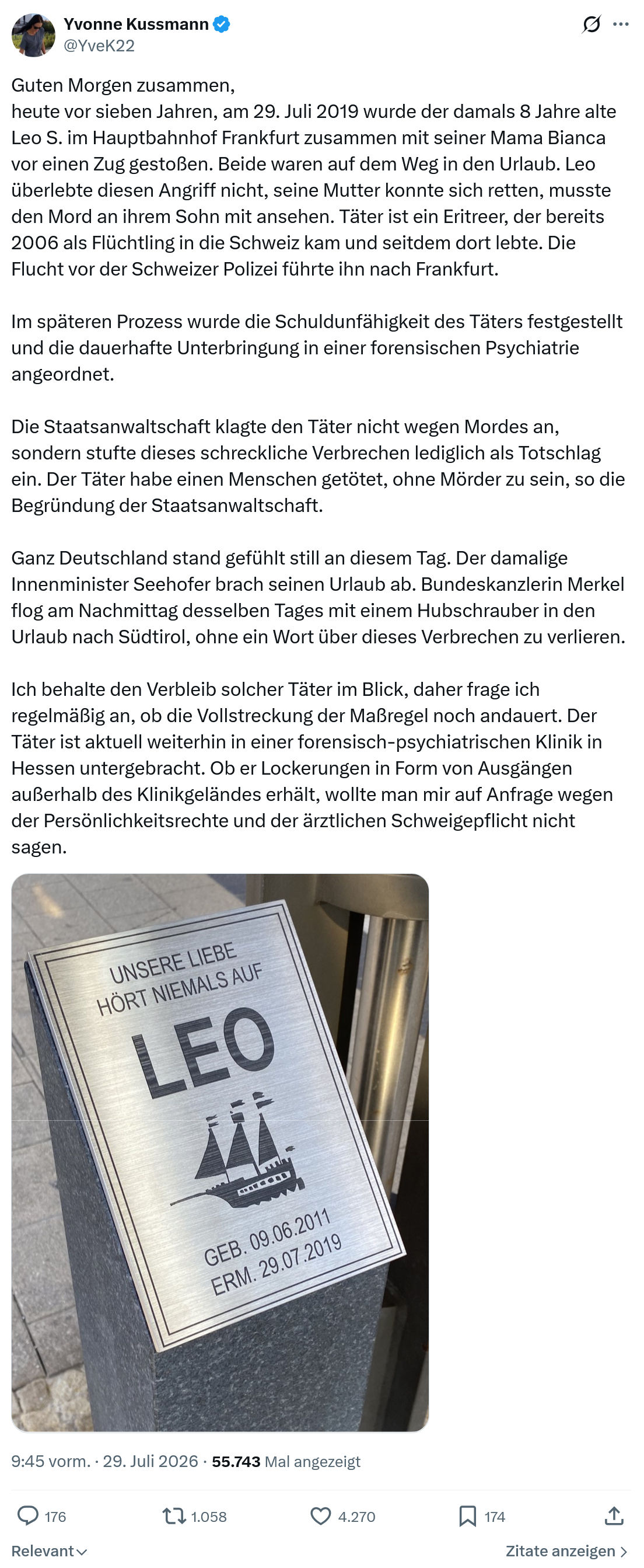 Yvonne Kussmann: Guten Morgen zusammen...