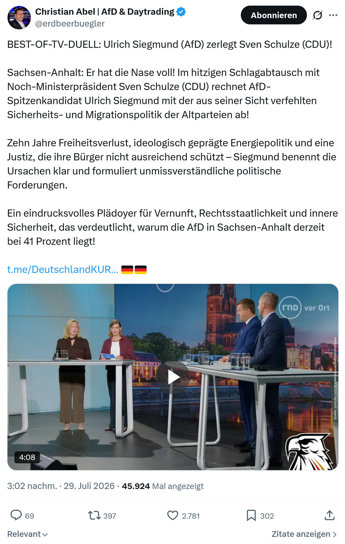 Christian Abel: BEST-OF-TV-DUELL...