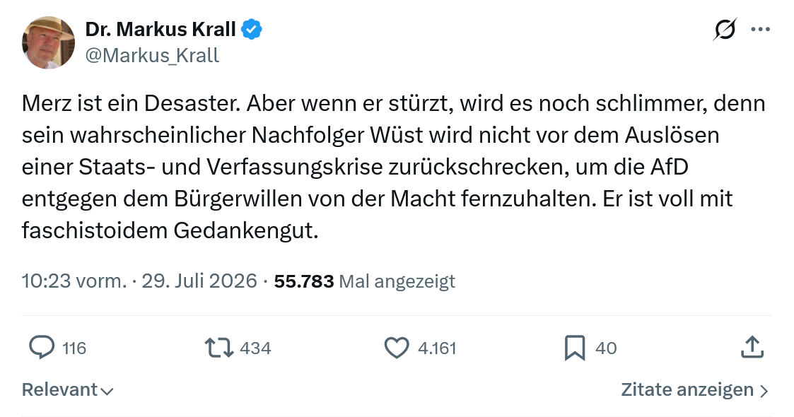 Markus Krall: Merz ist ein Desaster...