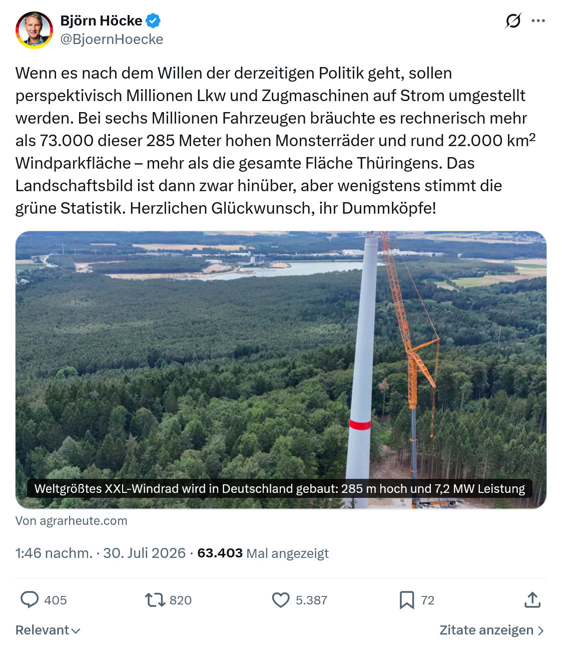 Björn Höcke: Wenn es nach dem Willen...