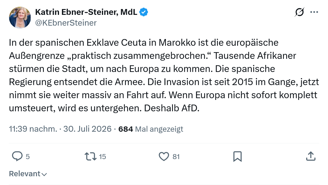 Katrin Ebner-Steiner: In der spanischen Exklave Ceuta...