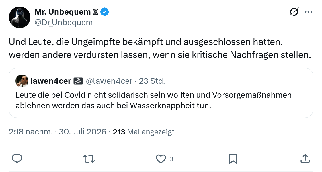 Mr. Unbequem: Und Leute...