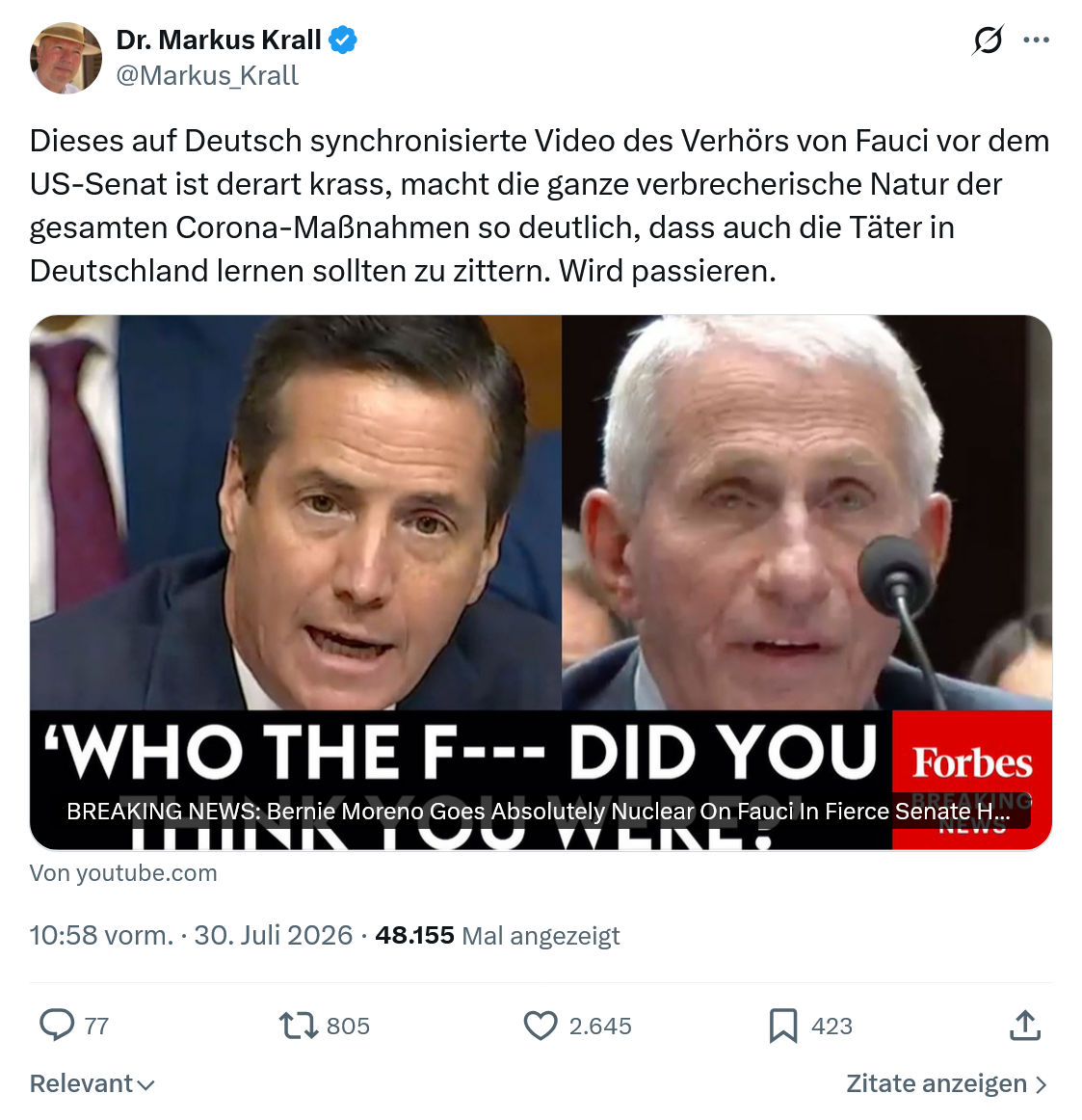 Markus Krall: Dieses auf Deutsch synchronisierte...