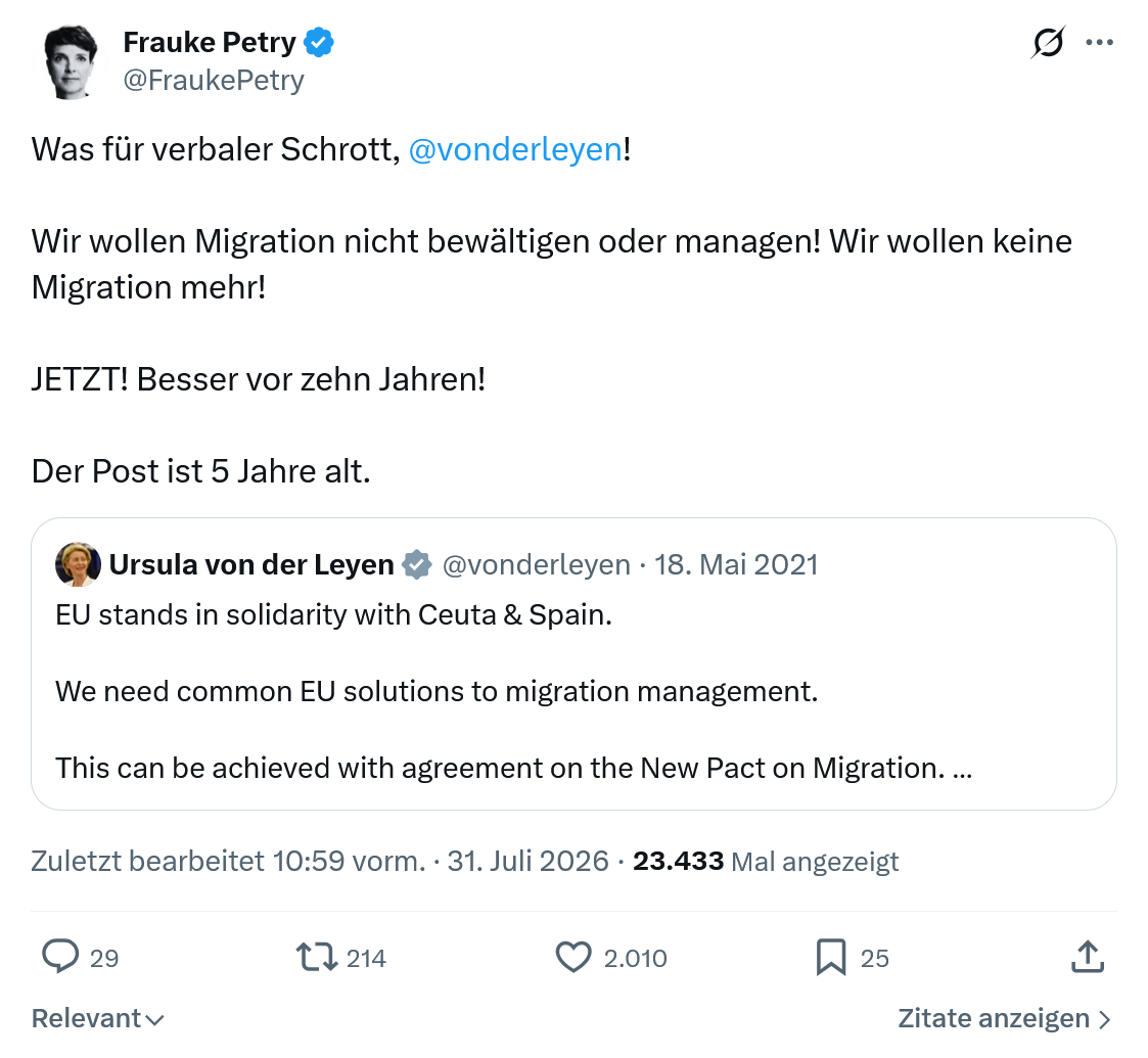 Frauke Petry: Was für verbaler Schrott...