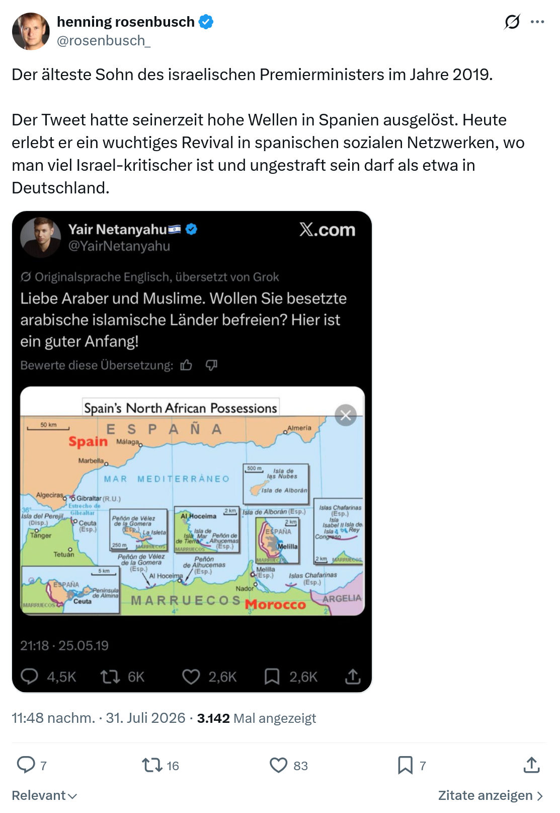 henning rosenbusch: Der älteste Sohn des israelischen...