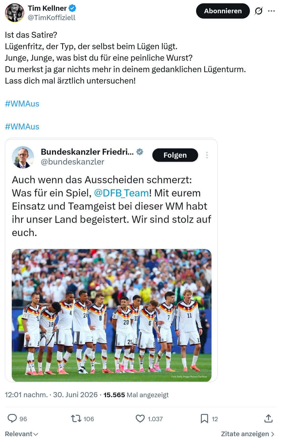 Tim Kellner: Ist das Satire?...